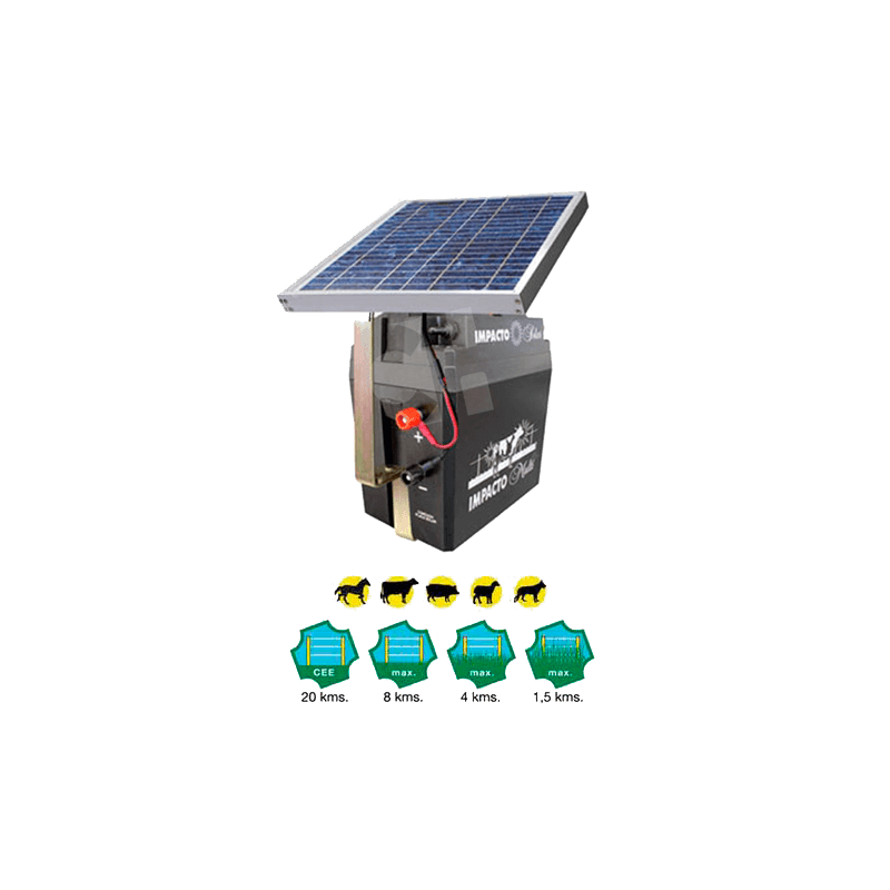 Comprar Pastor eléctrico solar SUPER IMPACTO SOLAR 30W (No incluye batería)  - Damia Solar