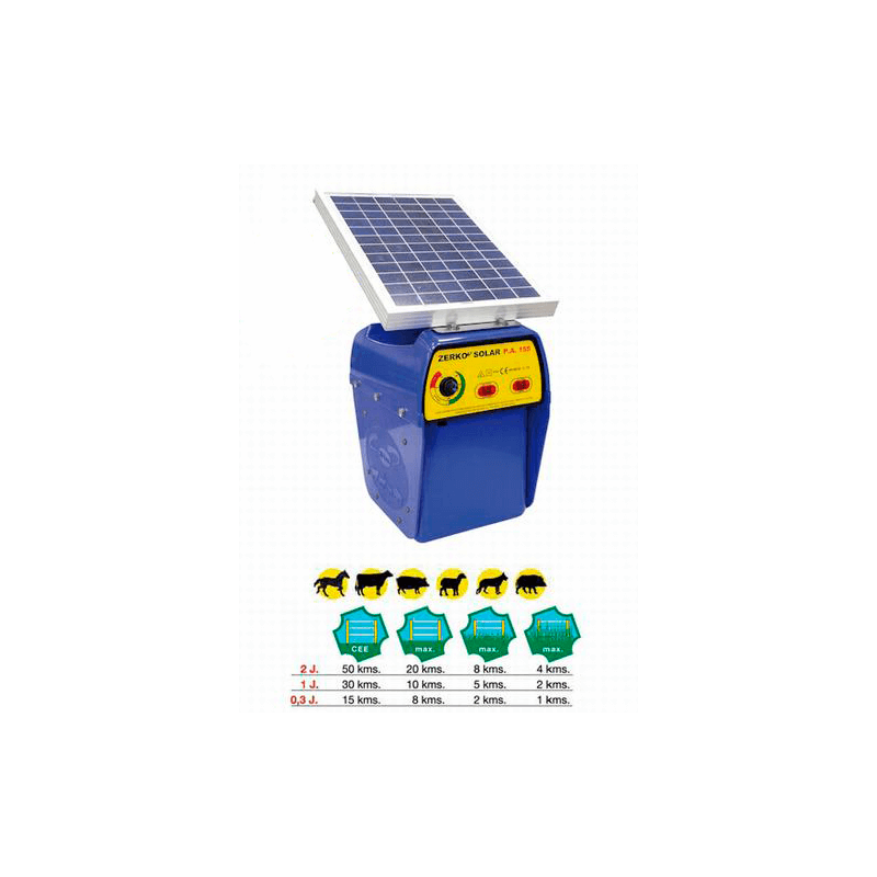 Pastor Eléctrico Impacto Solar 10W y batería 12V