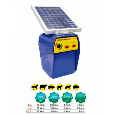 Pastor eléctrico Zerko-Recargable Solar cercado electrónico para aniamles