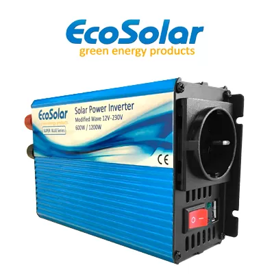 Comprar Inversor de onda modificada Ecosolar Super Blue 600W 12V - Damia Solar