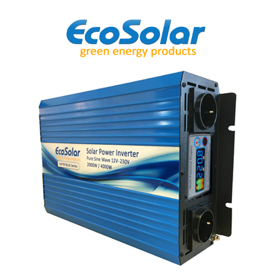 Comprar Inversor de onda pura Ecosolar Super Blue 2000W 12V - Damia Solar