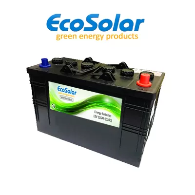 Bateria solar monobloco barata de ciclo profundo Ecosolar 115Ah