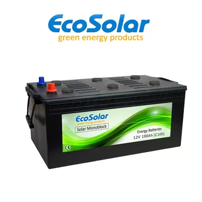 Batería Acumulador Solar Monoblock De Ciclo Profundo Ecosolar 190Ah