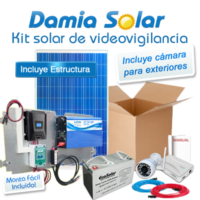 Reposición sanar caloría Comprar Kit solar de videovigilancia para exteriores (Incluye camara y  router) - Damia Solar