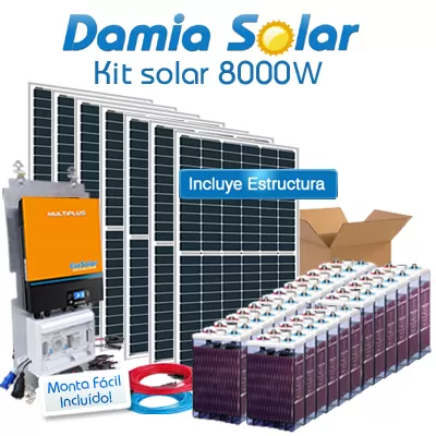 Kit Solar Barato de 8000W para uso diario e intensivo