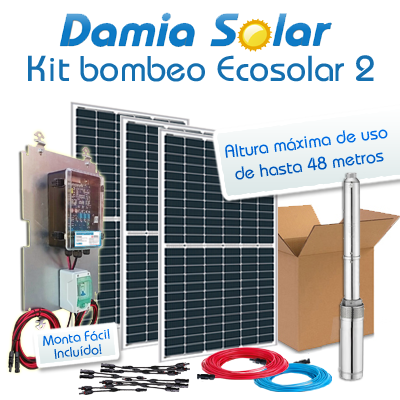 Kit solar de bombeo directo 12V 360 litros/h hasta 70m
