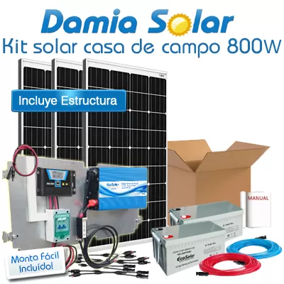 Comprar Kit casa de campo 800W Onda Pura Blue - Damia Solar