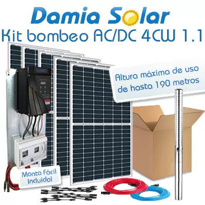 Comprar Kit de bombeamento Ecosolar AC/DC 1.1-190-4.8 (1500W) - Damia Solar