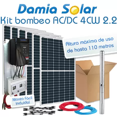 Comprar Kit de bombeo Ecosolar AC/DC 2.2-110-12.1 (2100W) - Damia Solar