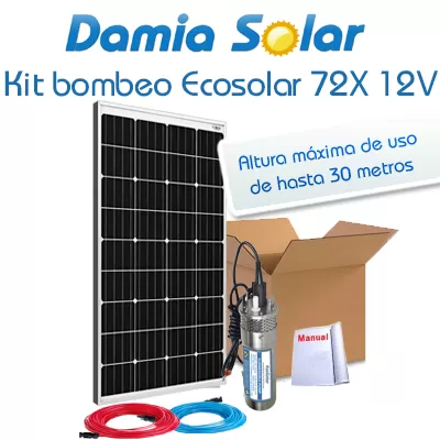 Comprar Kit bombeamento Ecosolar 72X 12V - Fluxo Máx. 720 litros. - Damia Solar