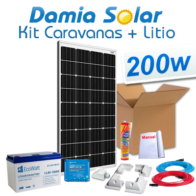 Comprar Kit Solar Completo Para Autocaravanas 400W + Bateria Litio - Damia  Solar