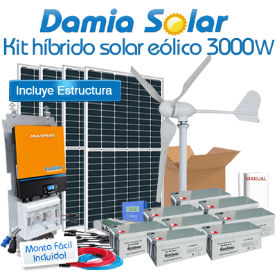 kit hibrido solar eolico 3000W