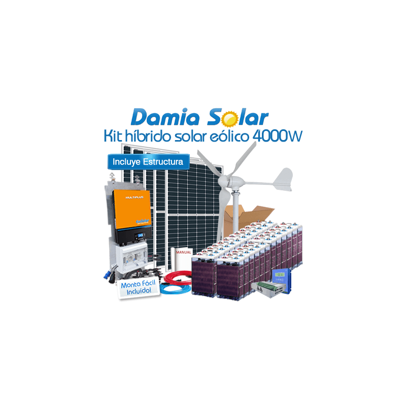 kit hibrido solar eolico 4000W