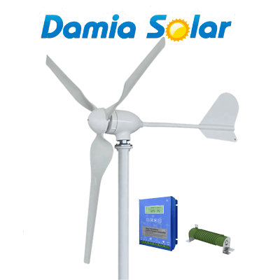 Comprar Aerogenerador 1000W 12V alto rendimiento - Damia Solar