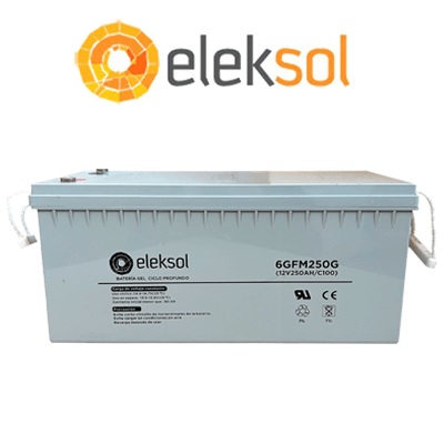 Bateria de Gel Eleksol 250Ah C100 12V - Damia Solar