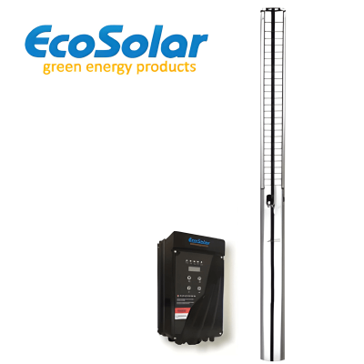 Bomba de agua Sumergible Ecosolar AC/DC ESP-2.2-14/165. Caudal regulable según Nº paneles