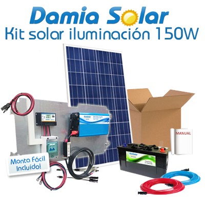 Comprar Kit de iluminação solar 150W - Damia Solar