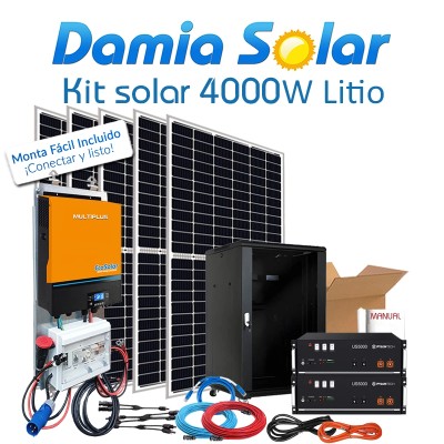 Kit Solar 4000W Uso Diario Litio