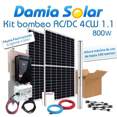 Comprar Kit de bombeamento Ecosolar AC/DC 1.1-120-3.7 (800W) - Damia Solar