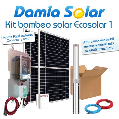 Kit de bombeo Ecosolar 1 - Caudal máx. 5000 litros/hora