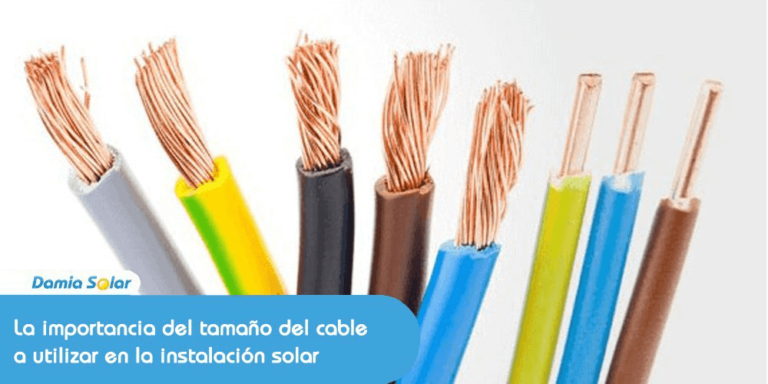 La importancia del tamaño del cable a utilizar en la instalación solar