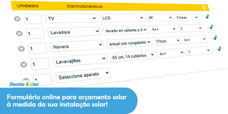Orçamentos online personalizados para energia solar fotovoltaica
