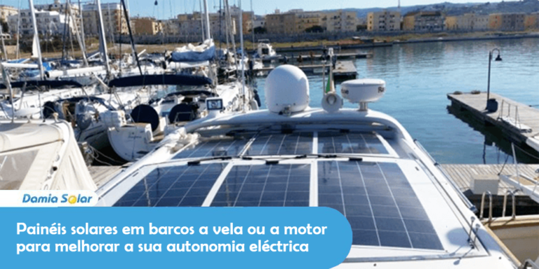 Painéis solares em barcos a vela ou a motor para melhorar a sua autonomia eléctrica
