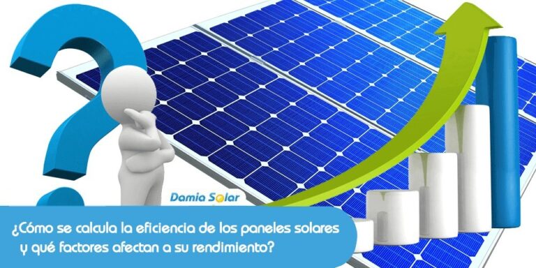 Como é calculada a eficiência dos painéis solares e quais fatores afetam seu desempenho?