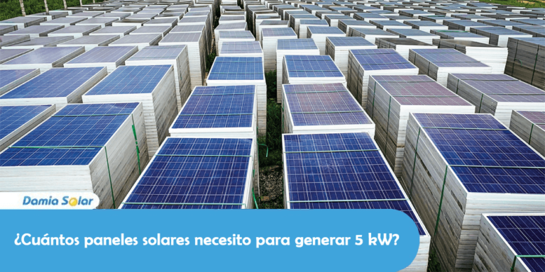 ¿Cuántos paneles solares necesito para generar 5 kW?