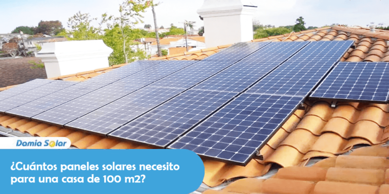 ¿Cuántos paneles solares necesito para una casa de 100 m2?