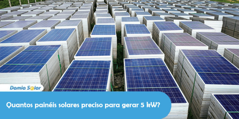 Quantos painéis solares preciso para gerar 5 kW?