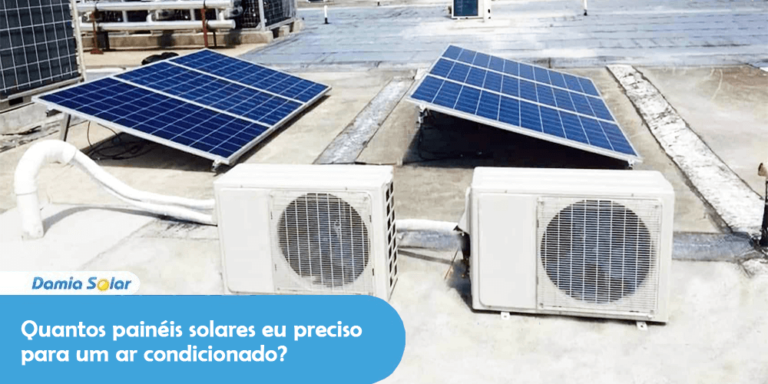 Quantos painéis solares preciso para um ar condicionado?