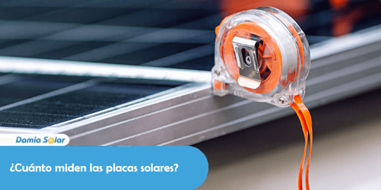 ¿Cuánto miden las placas solares?