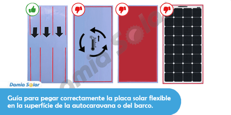 Guía para instalar correctamente la placa solar flexible en autocaravana o barco