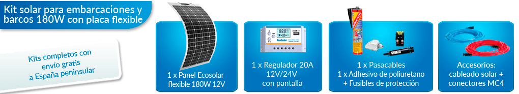 Qué incluye este kit solar para barcos