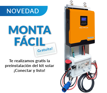 Preinstalación incluida en el kit solar para viviendas con el Monta Fácil