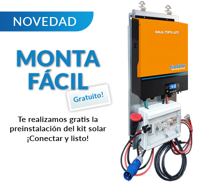 Preinstalación incluida en el kit solar para viviendas con el Monta Fácil