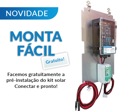 Pré-instalação incluída no kit solar para bombagem e irrigação com Easy Mount