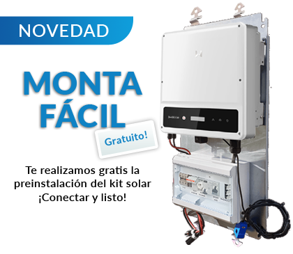 Preinstalación incluida en el kit solar para autoconsumo con el Monta Fácil