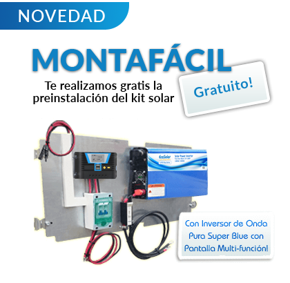 Preinstalación incluida en el kit solar para viviendas con el Monta Fácil