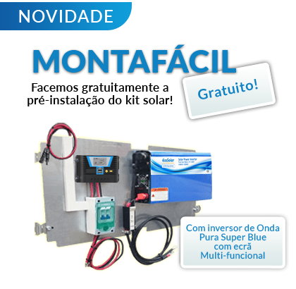 Pré-instalação incluída no kit solar para quintas e casas de campo com Monta Fácil