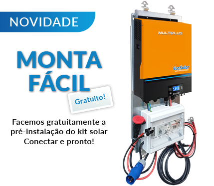 Pré-instalação incluída no kit solar para residências com Monta Fácil