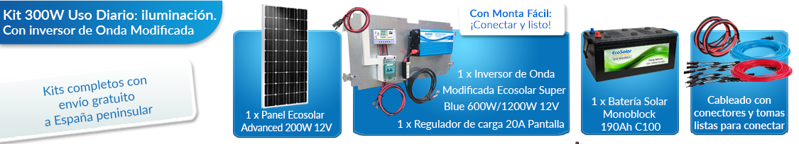 Qué incluye este kit solar para viviendas