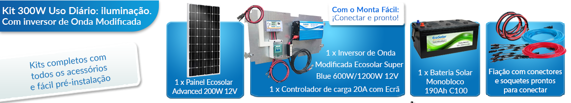 O que este kit solar para residências inclui