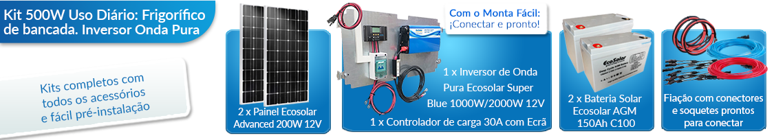 O que este kit solar para residências inclui