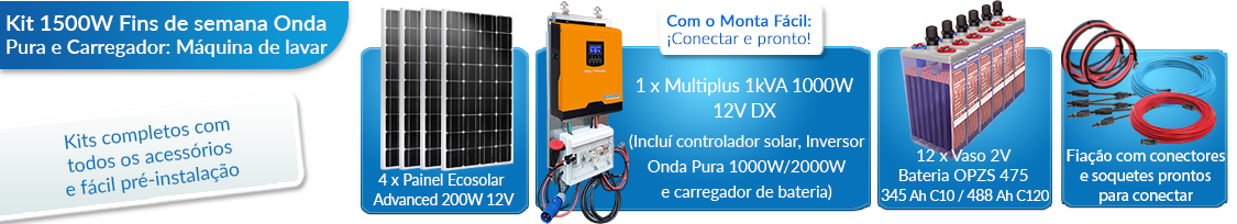 O que este kit solar para residências inclui