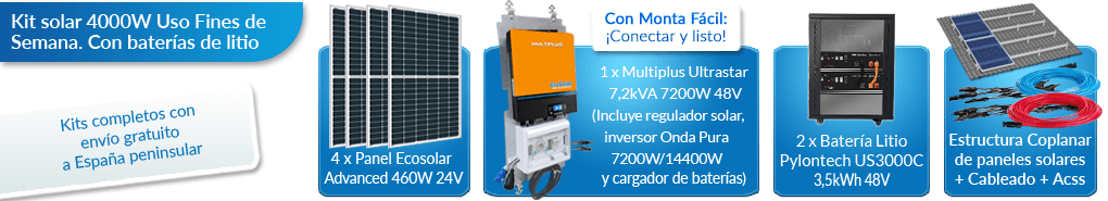 Qué incluye este kit solar para viviendas