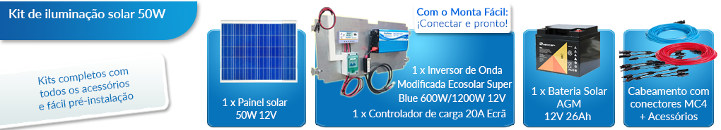 O que este kit solar para residências inclui