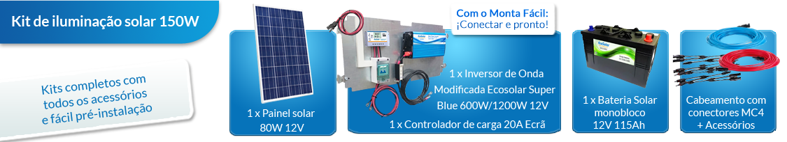 O que este kit solar para residências inclui